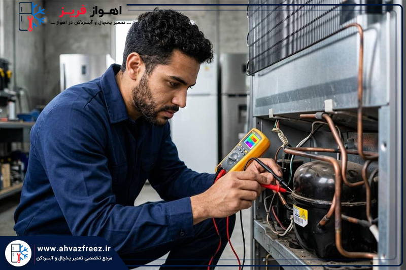 یکسره کار کردن موتور یخچال