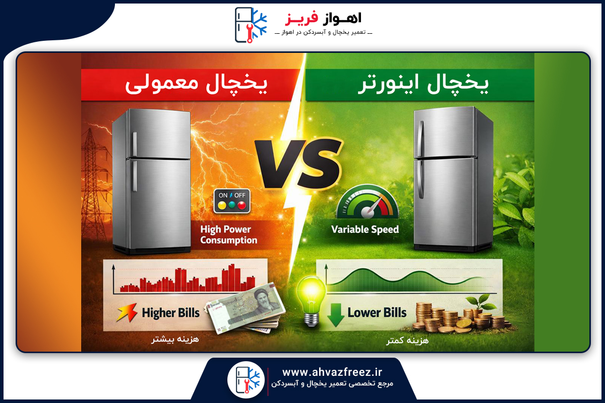 تفاوت یخچال اینورتر و معمولی